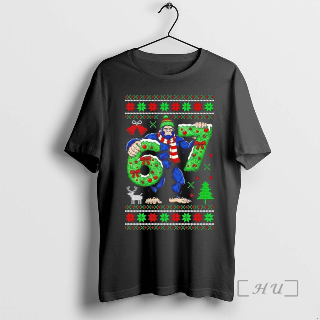 Officials Bigfoot Santa 67 Christmas Shirt Hoodie Sweatshirt | PurePodTees.com