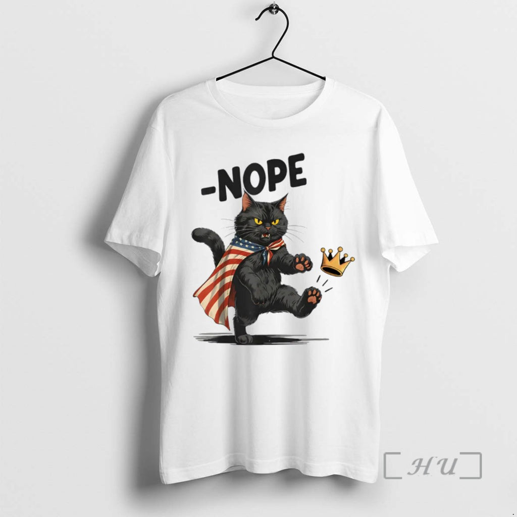Officials Black Cat No Kings October 18 No Kings Day T Shirt Sweater