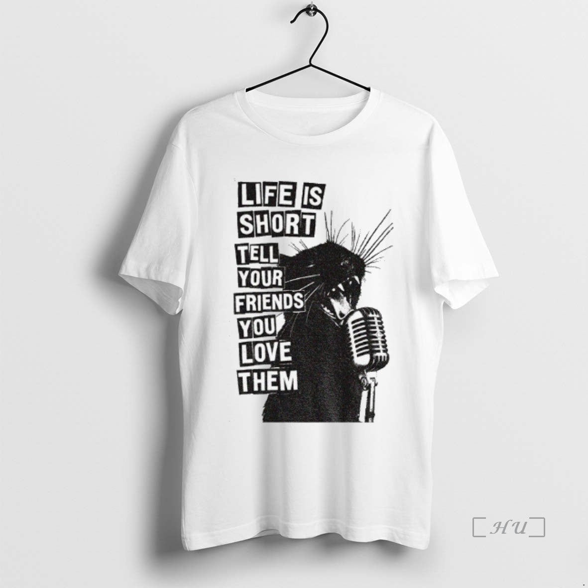 Officials Black Cat Life Is Short Tell Your Friends You Love Them Premium T Shirts Hoodie Sweatshirt | PurePodTees.com