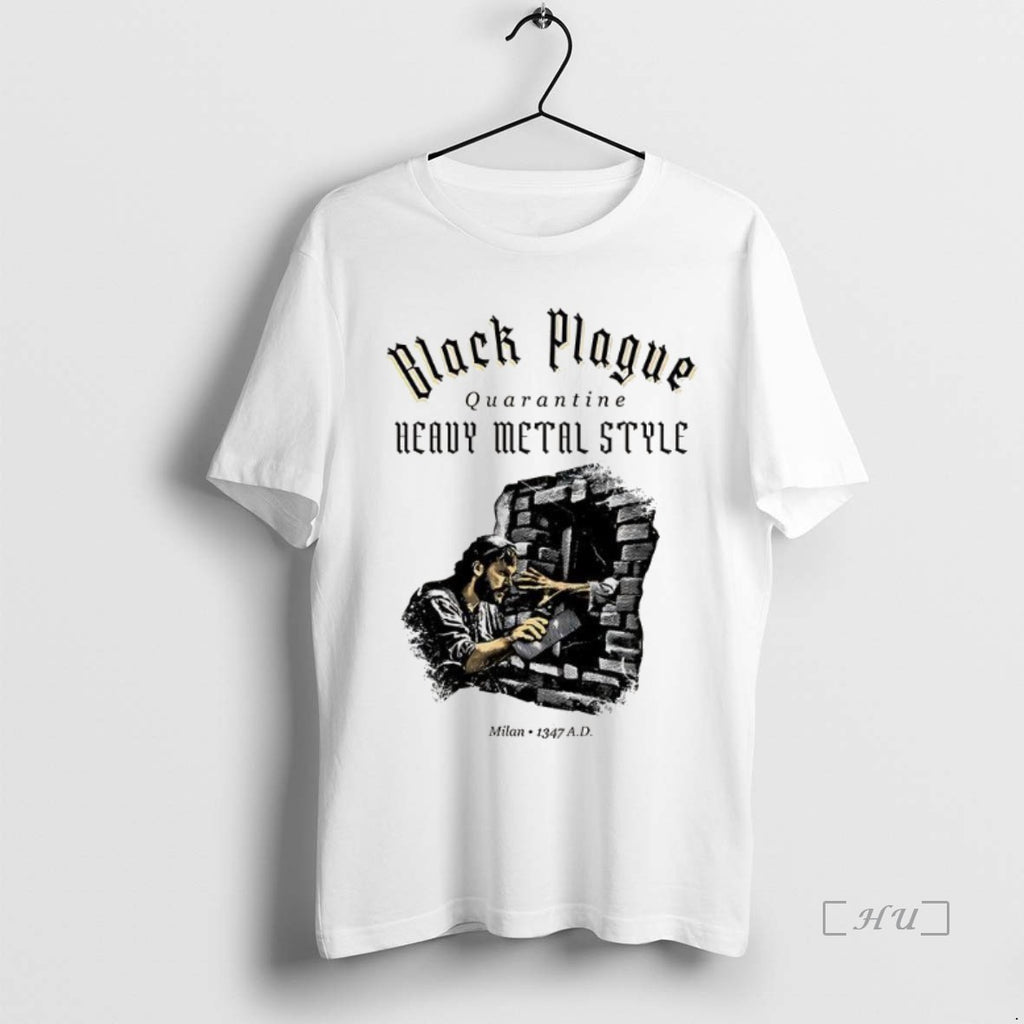Officials Black Plague Quarantine Heavy Metal Style Milan 1347 Ad Shirt Hoodie Sweatshirt | PurePodTees.com