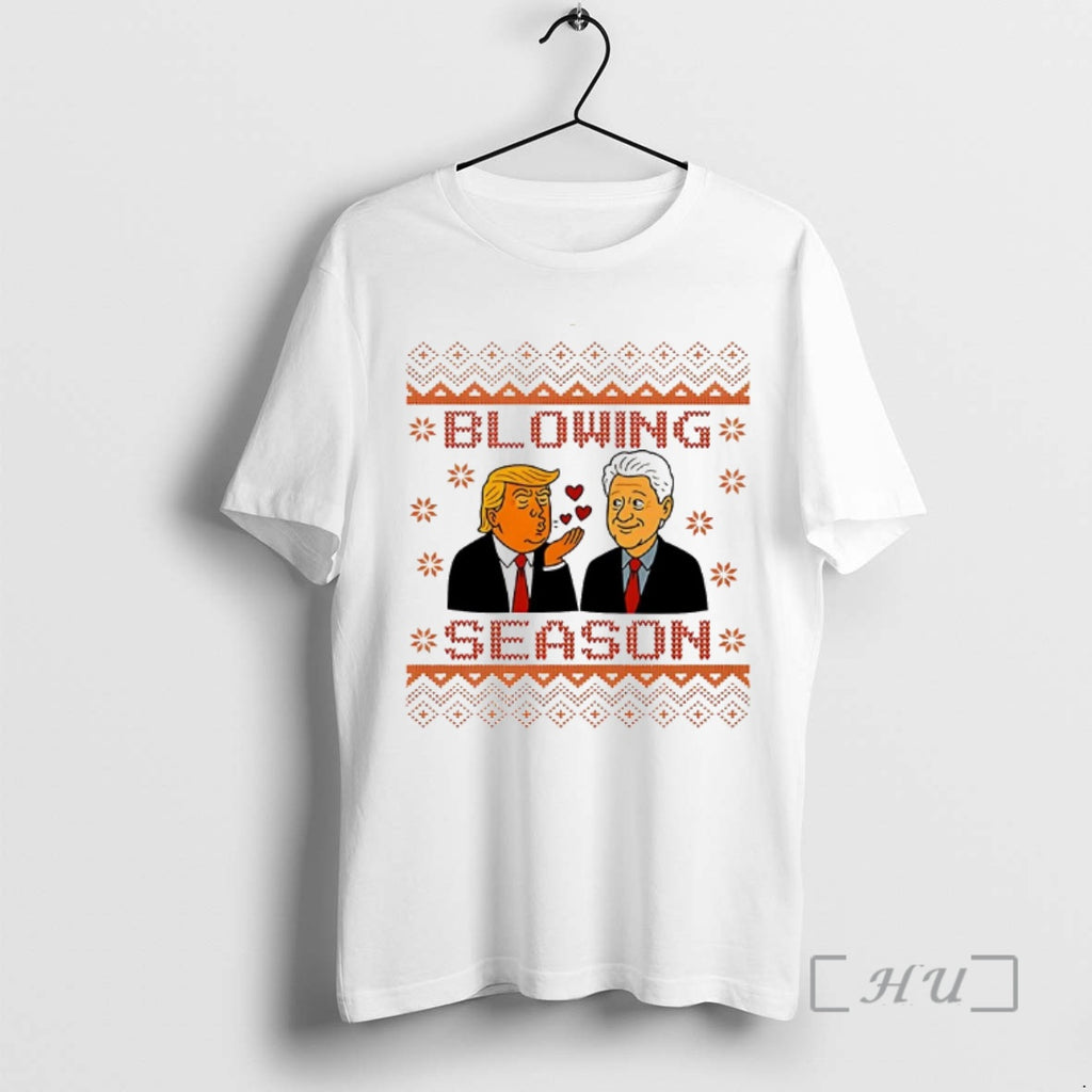 Officials Blowing Season Trump Clinton Ugly Christmas Shirt Hoodie Sweatshirt | PurePodTees.com