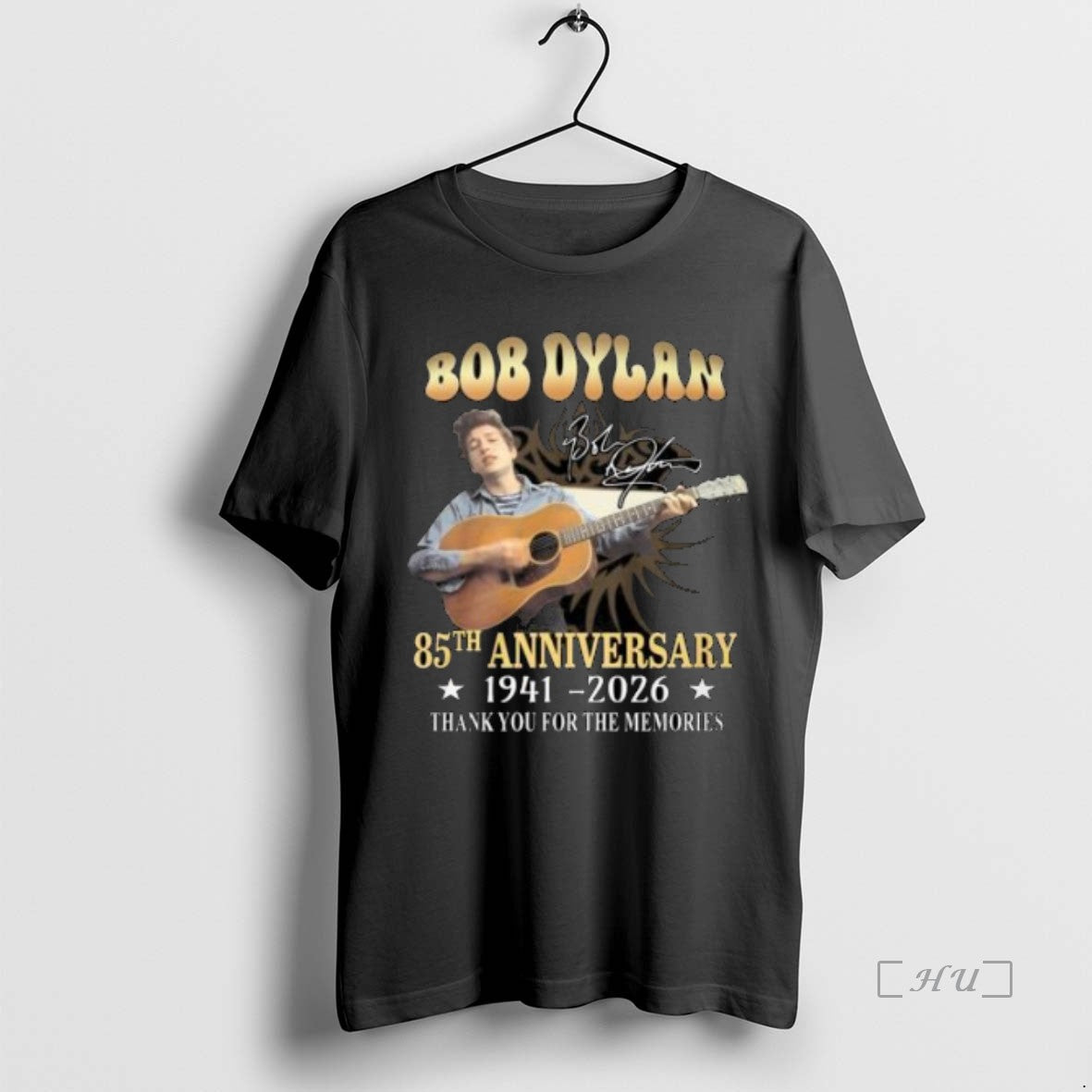 Officials Bob Dylan 85th Anniversary 1941 2026 Signatures Thank You For The Memories Circle Black Shirt Hoodie Sweatshirt