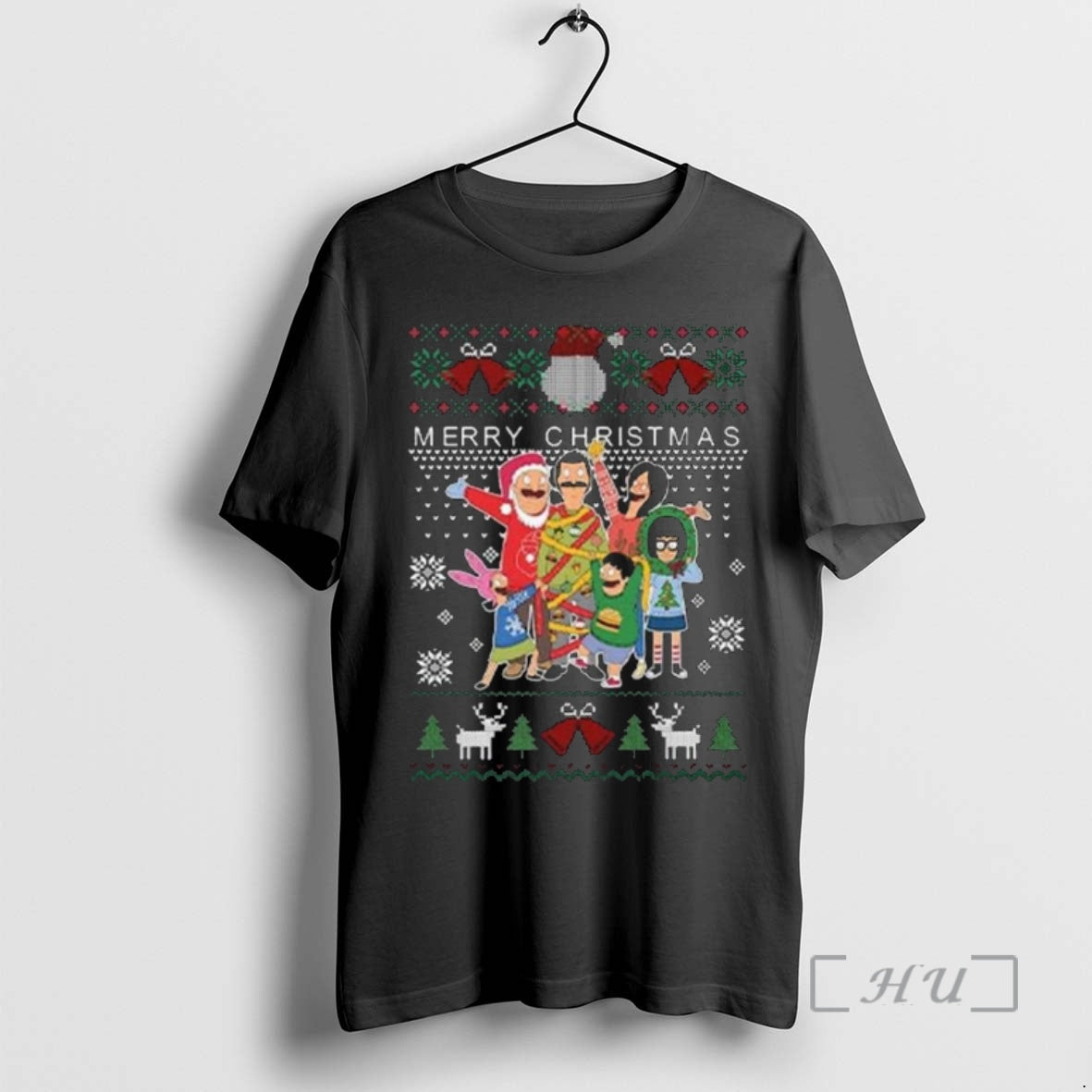 Officials Bobs Burgers Family Merry Christmas 2025 Shirt Hoodie Sweatshirt | PurePodTees.com