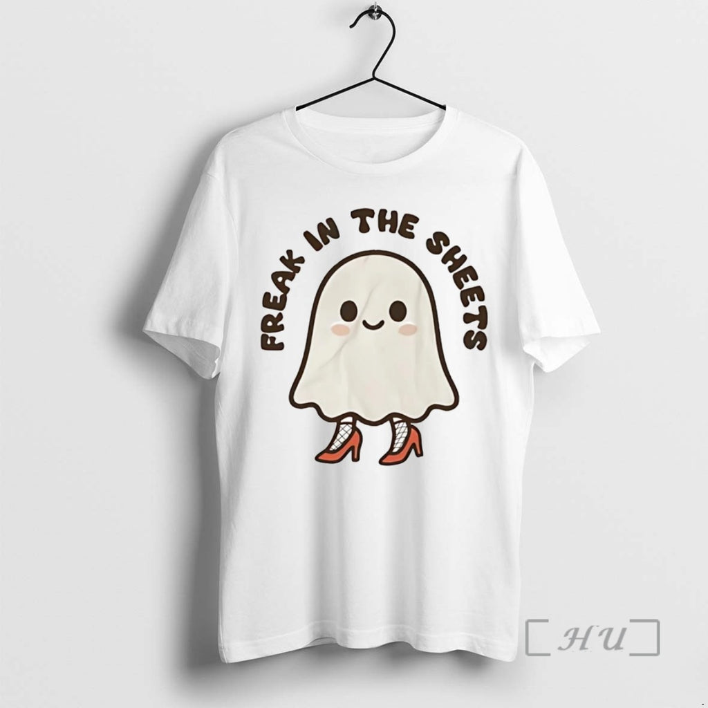 Officials Boo Ghost High Heels Freak In The Sheets Halloween T Shirt Sweater