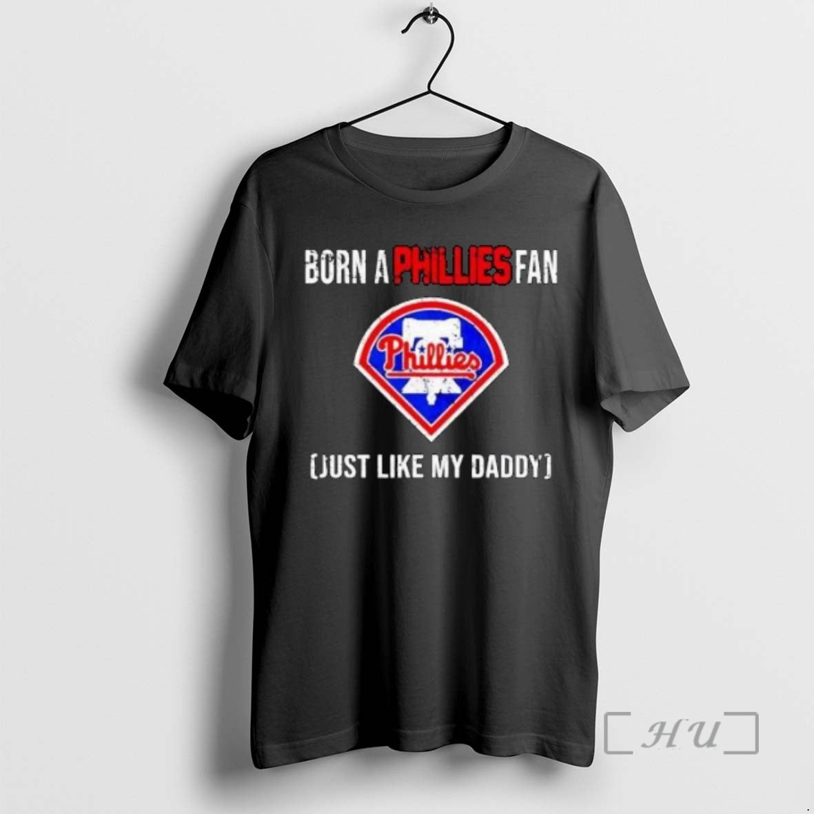 Officials Born A Philadelphia Phillies Fan Just Like My Daddy 2025 Circle Black Premium Shirt Hoodie Sweatshirt