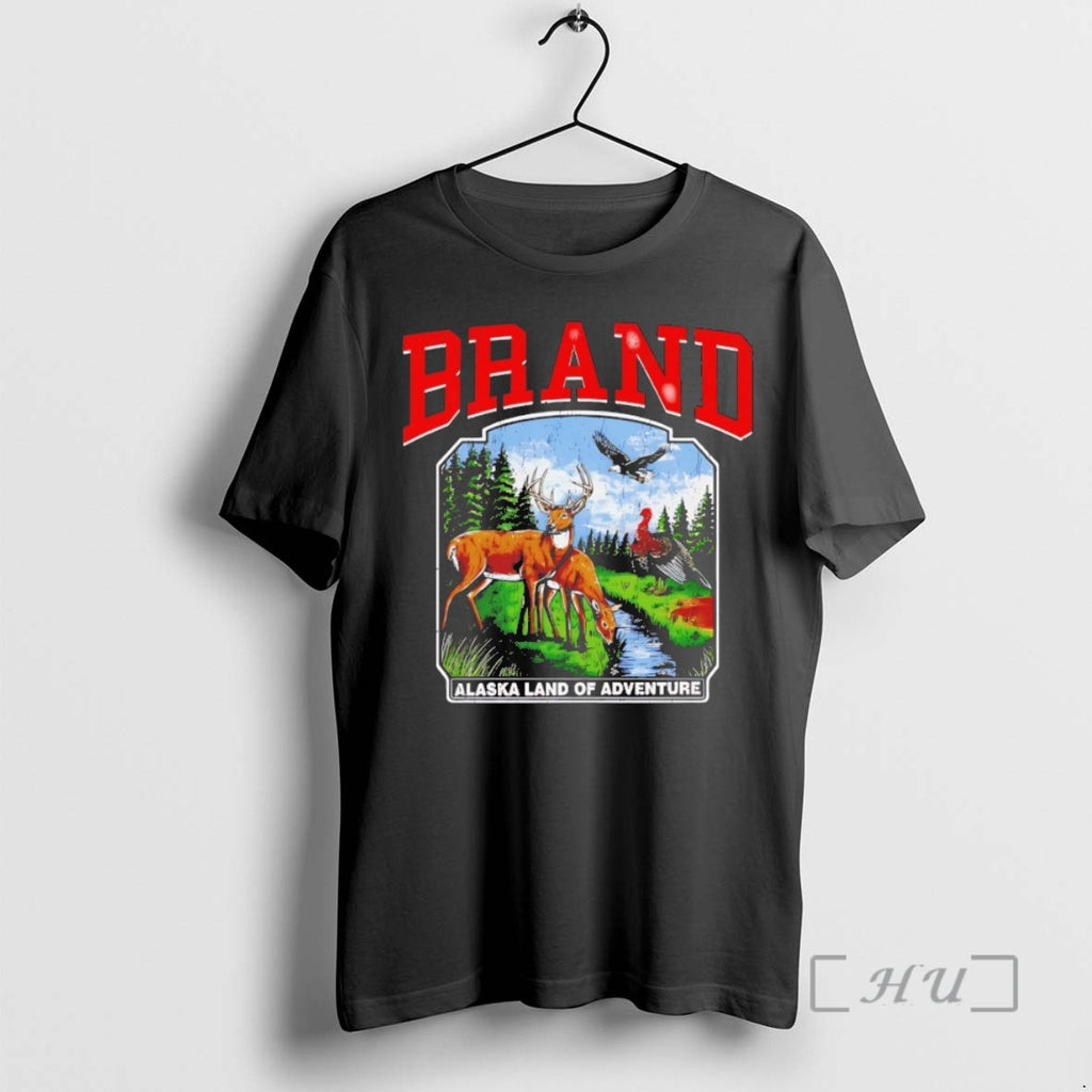 Officials Brand Alaska Land Of Adventure 2025 Shirt Hoodie Sweatshirt | PurePodTees.com