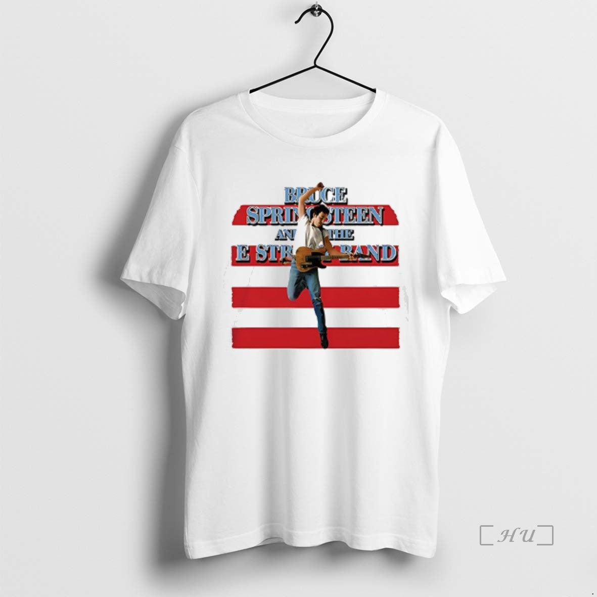 Officials Bruce Springsteen And The E Street Band Born In The Usa Pose Premium Shirt Hoodie Sweatshirt | PurePodTees.com
