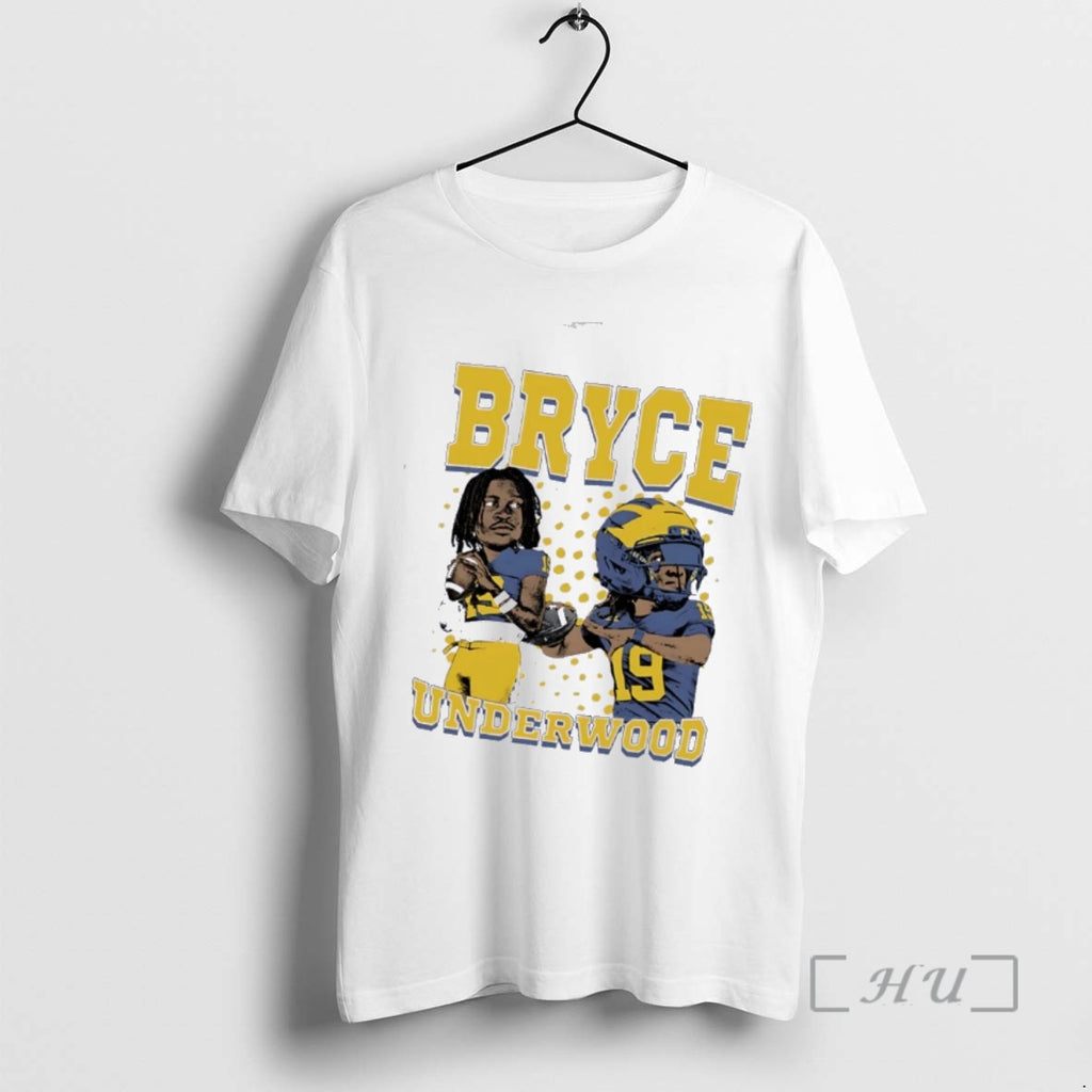 Officials Bryce Underwood University Of Michigan Player Caricature