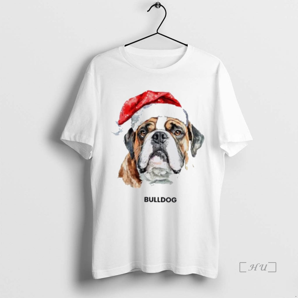Officials Bulldog Santa Merry Christmas Shirt Hoodie Sweatshirt | PurePodTees.com