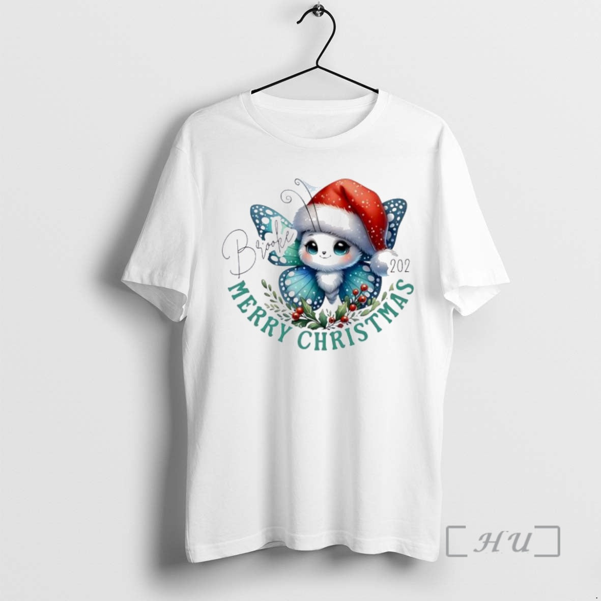 Officials Butterfly Baby Xmas Babys First Christmas Personalized Ornaments White Shirt Hoodie Sweatshirt | PurePodTees.com