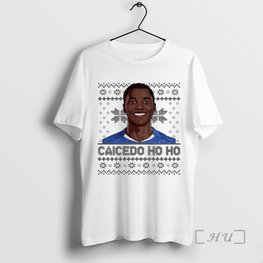 Officials Caicedo Ho Ho Moises Caicedo Ugly Christmas Shirt Hoodie Sweatshirt | PurePodTees.com