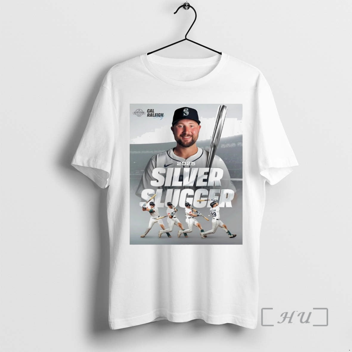 Officials Cal Raleigh 2025 Silver Slugger Shirt Hoodie Sweatshirt | PurePodTees.com
