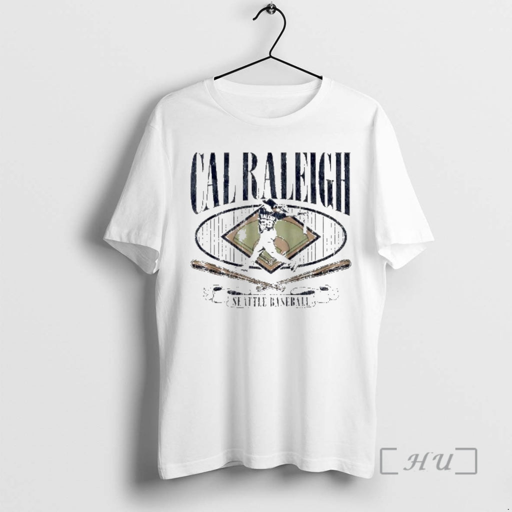 Officials Cal Raleigh Seattle Baseball Field Crossed Bats Banner