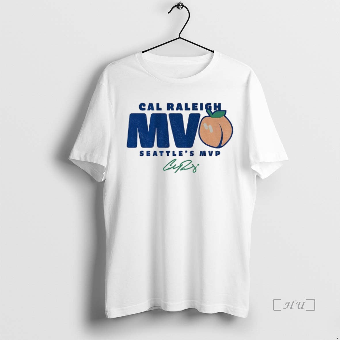 Officials Cal Raleigh Seattle Mariners Mlb Baseball Mvp Peach Signature Shirt Hoodie Sweatshirt | PurePodTees.com