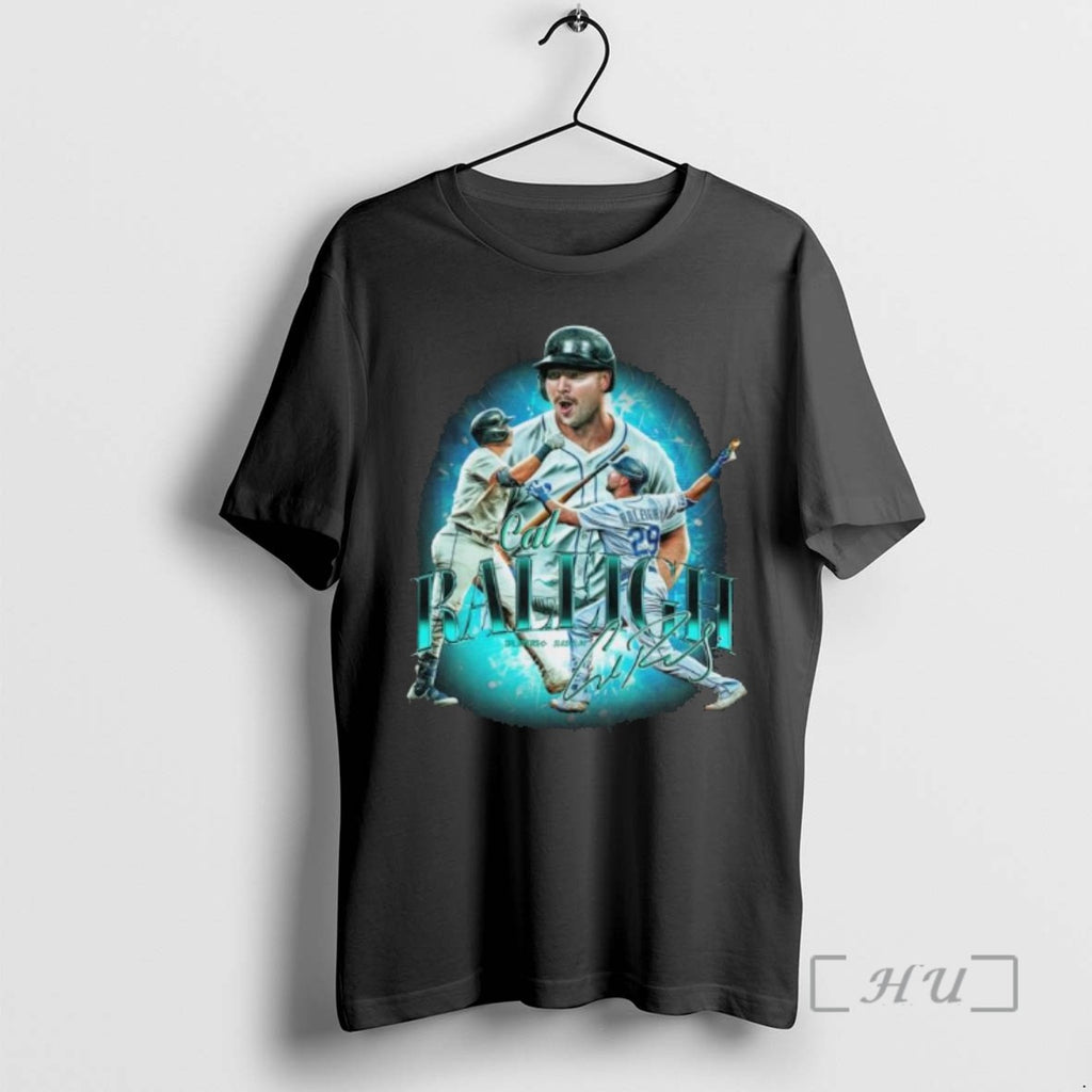 Officials Cal Raleigh Seattle Mariners Sign 2025 Long Sleve T Shirt Sweater
