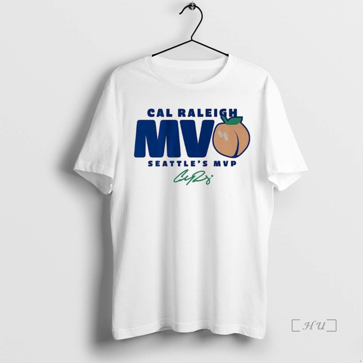 Officials Cal Raleigh Seattle Mariners Baseball Seattles Mvpeach Signature Shirt Hoodie Sweatshirt | PurePodTees.com