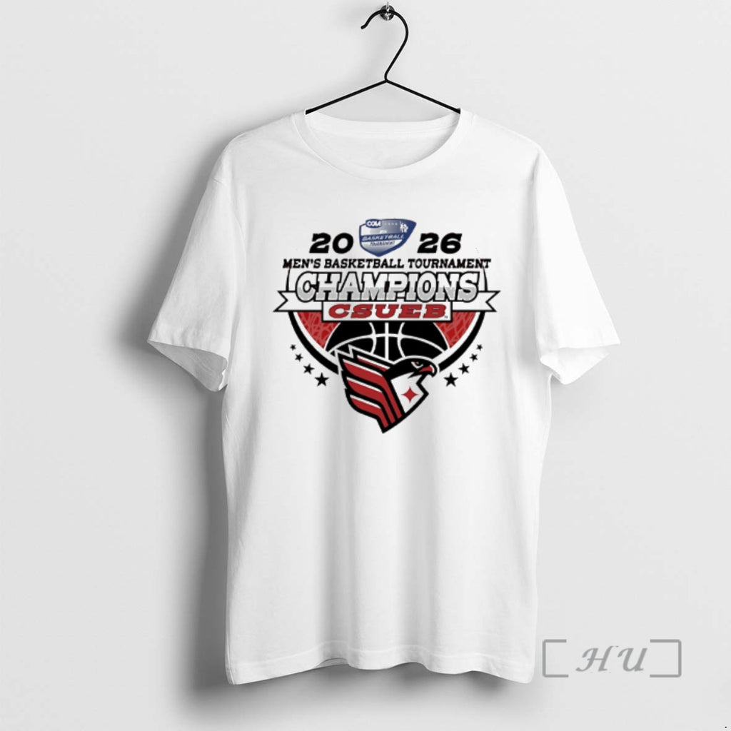 Officials California State East Bay Mens Basketball 2026 Ccaa Tournament Champions Premium T Shirts Sweater