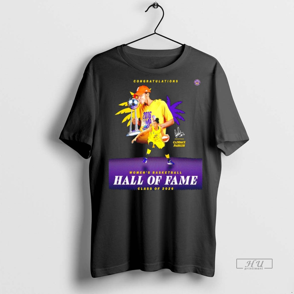 Officials Candace Parker Los Angeles Sparks Hall Of Fame Class Of 2026 Premium Shirt Hoodie Sweatshirt | PurePodTees.com