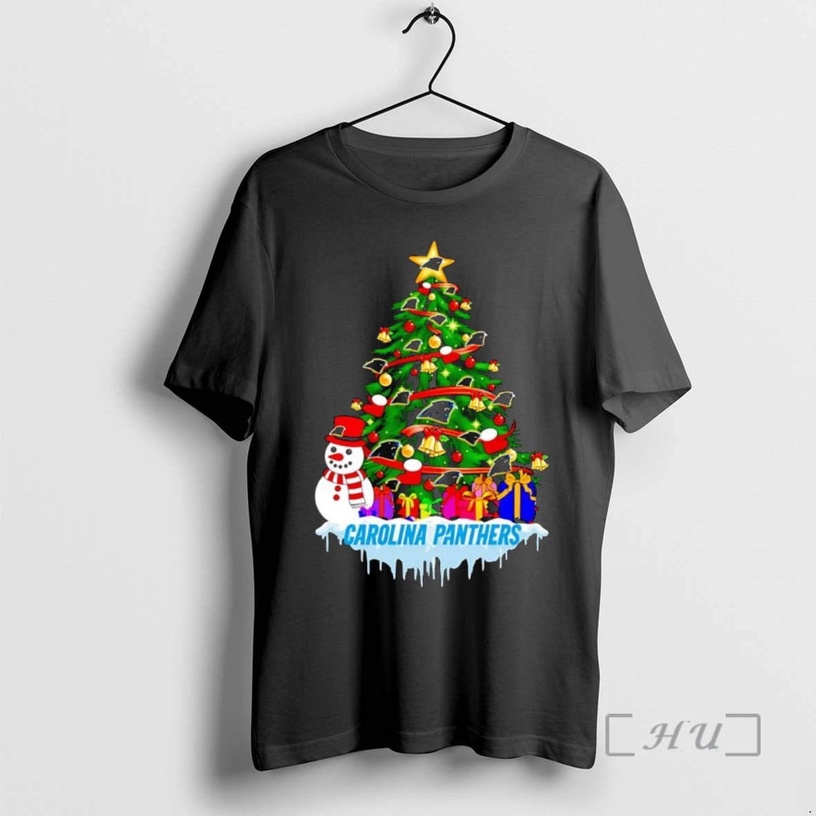 Officials Carolina Panthers Merry Christmas Tree Shirt Hoodie Sweatshirt | PurePodTees.com