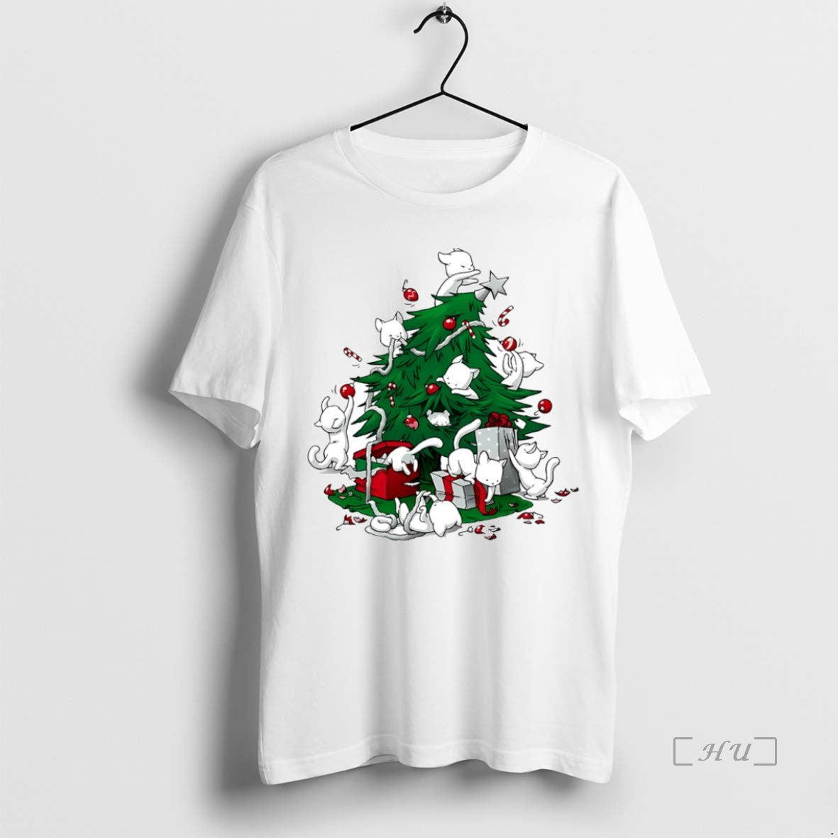 Officials Cat Christmas Tree Circle Shirt Hoodie Sweatshirt | PurePodTees.com