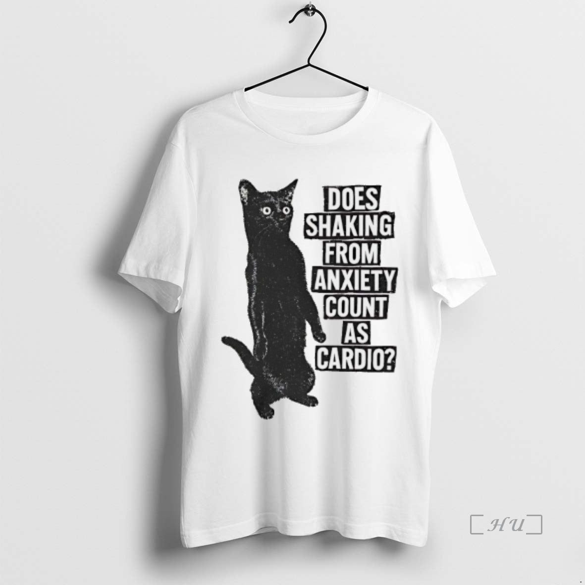 Officials Cat Does Shaking From Anxiety Count As Cardio Shirt Hoodie Sweatshirt | PurePodTees.com