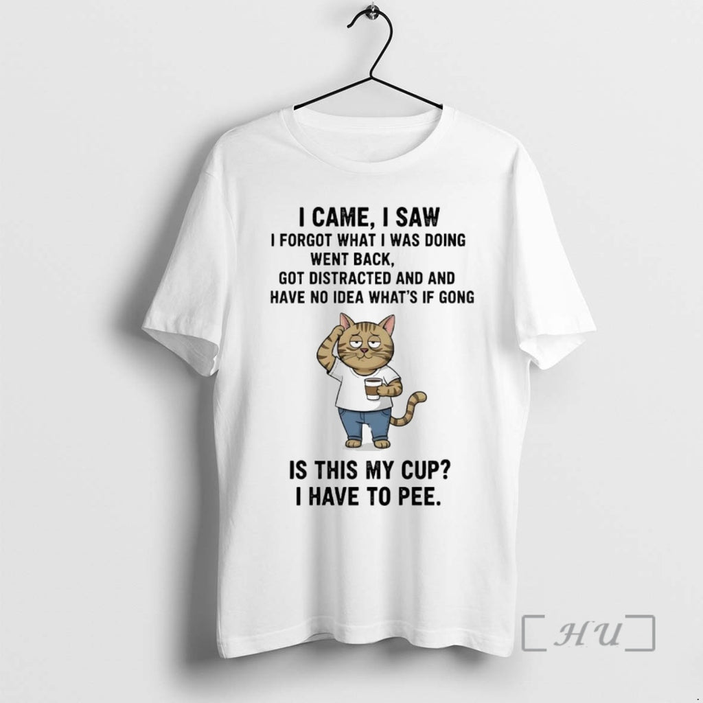 Officials Cat I Came I Saw I Forgot What I Was Doing Went Back Shirt Hoodie Sweatshirt | PurePodTees.com