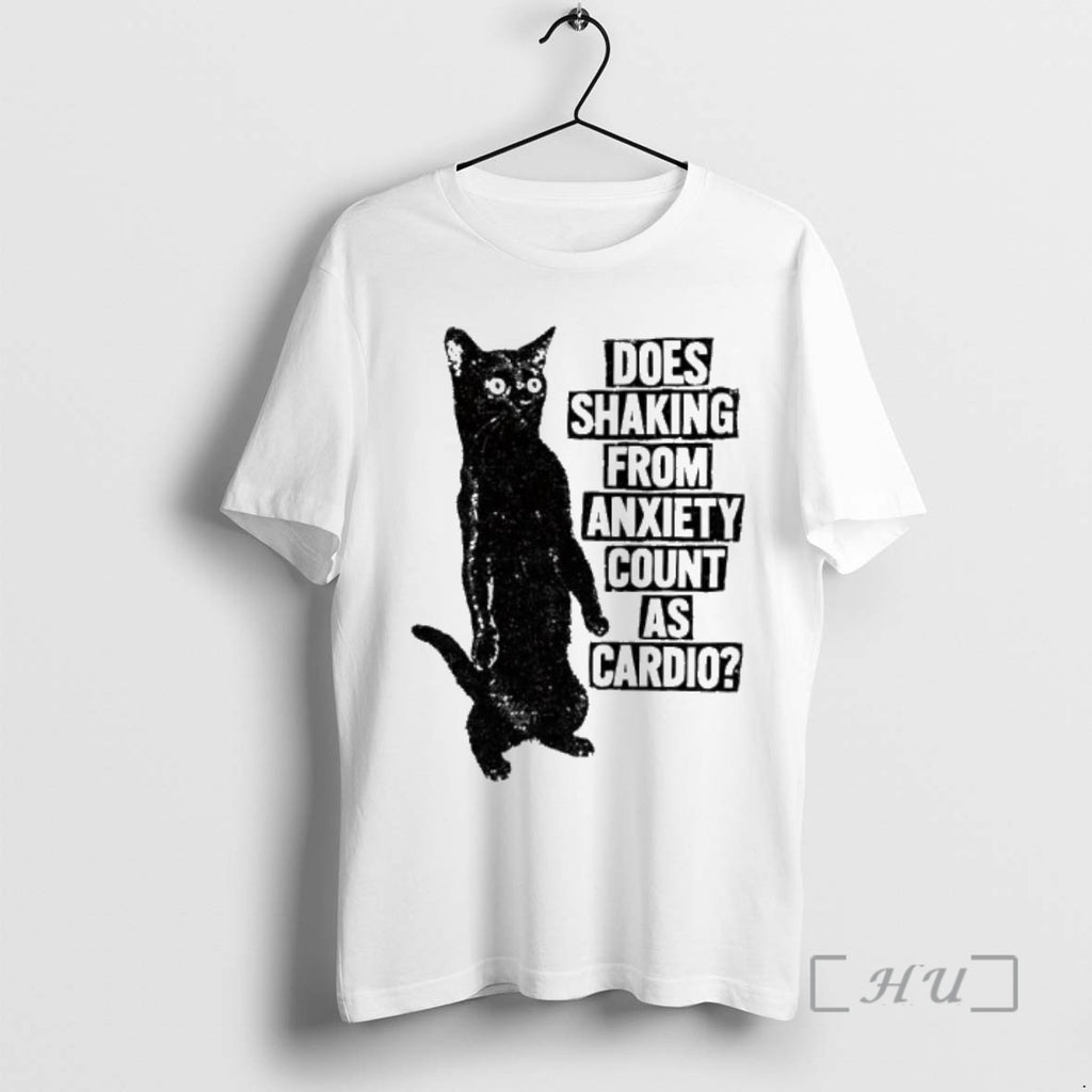Officials Cat Does Shaking From Anxiety Count As Cardio Vintage Shirt Hoodie Sweatshirt | PurePodTees.com
