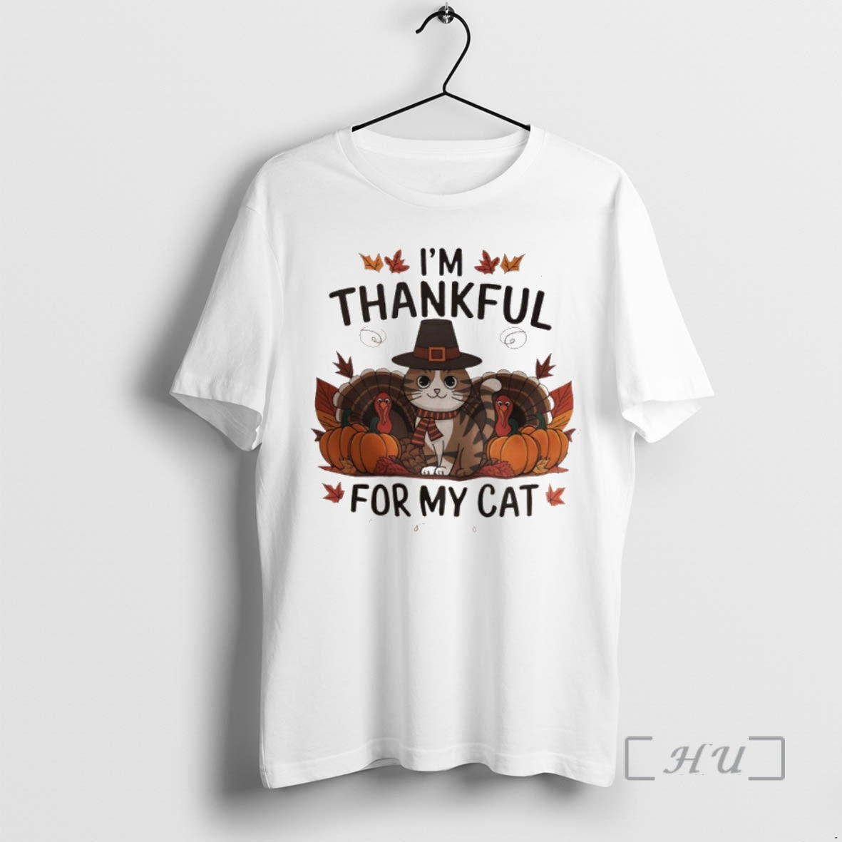 Officials Cat X Turkey Im Thankful For My Cat Thankgivings X Halloween Shirt Hoodie Sweatshirt | PurePodTees.com