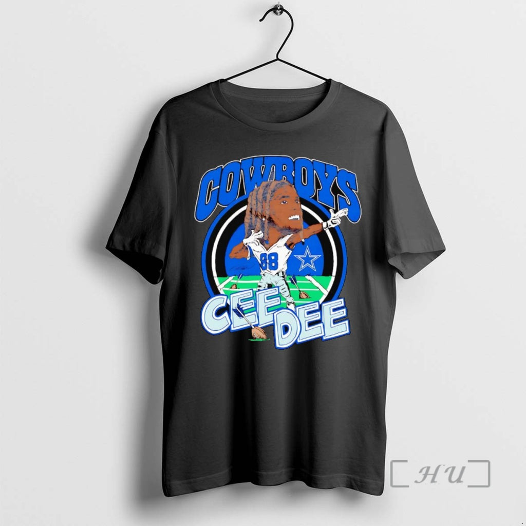 Officials Ceedee Lamb Caricature Celebration Dallas Cowboys T Shirt Sweater