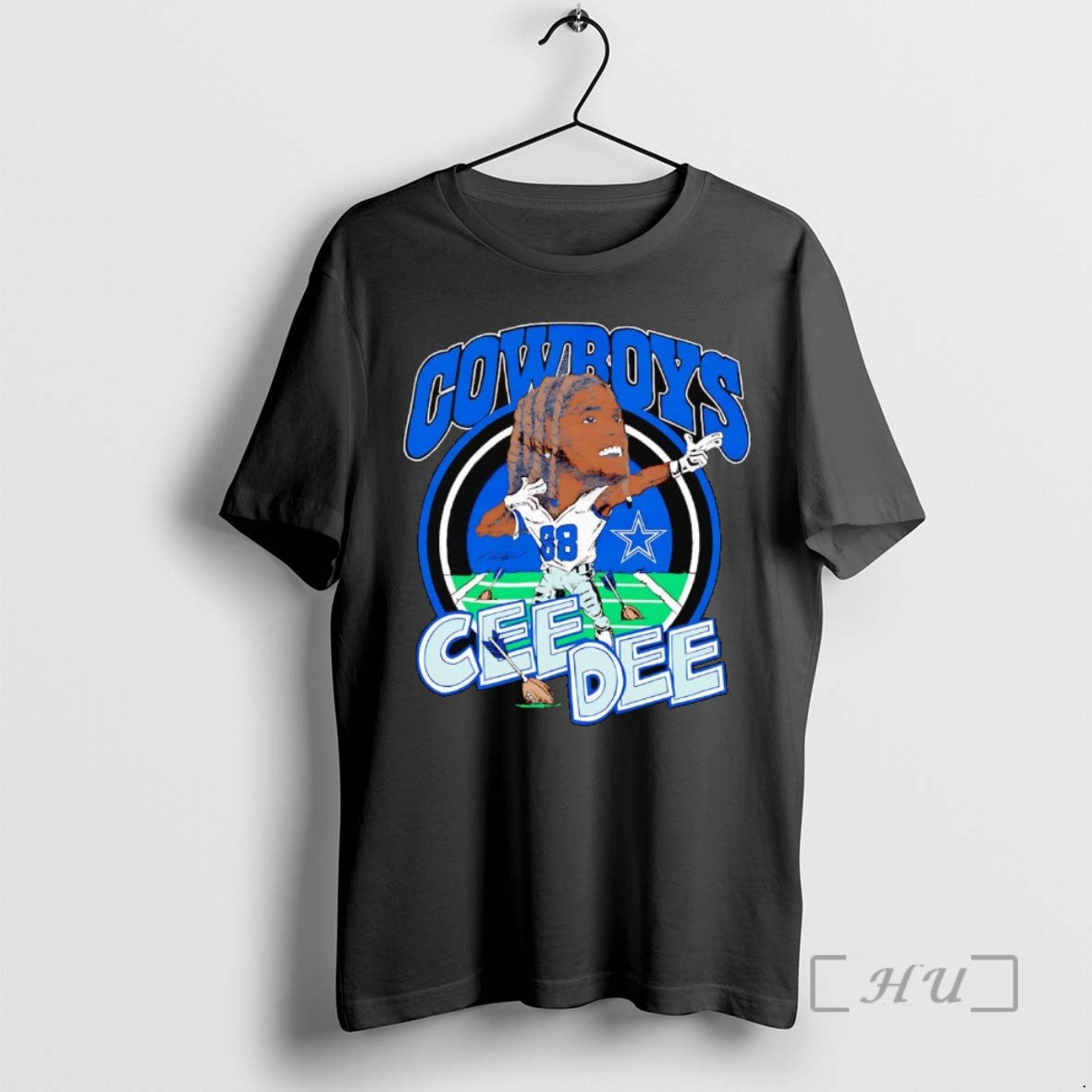 Officials Ceedee Lamb Caricature Celebration Dallas Cowboys T Shirt Sweater