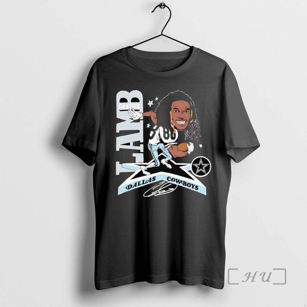 Officials Ceedee Lamb Star Caricature Cowboys T Shirt Sweater
