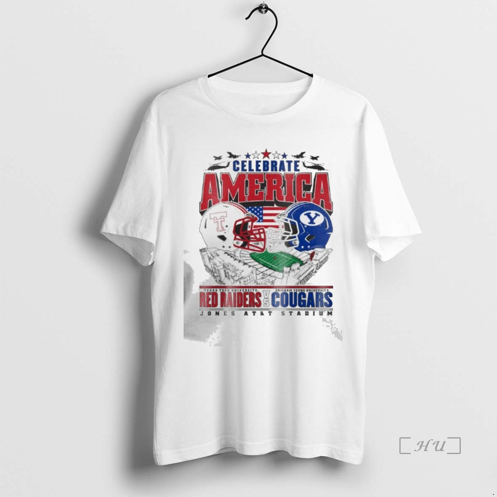 Officials Celebrate America Game Day 2025 Texas Tech Red Raiders Vs Brigham Young Cougars Premium Shirt Hoodie Sweatshirt