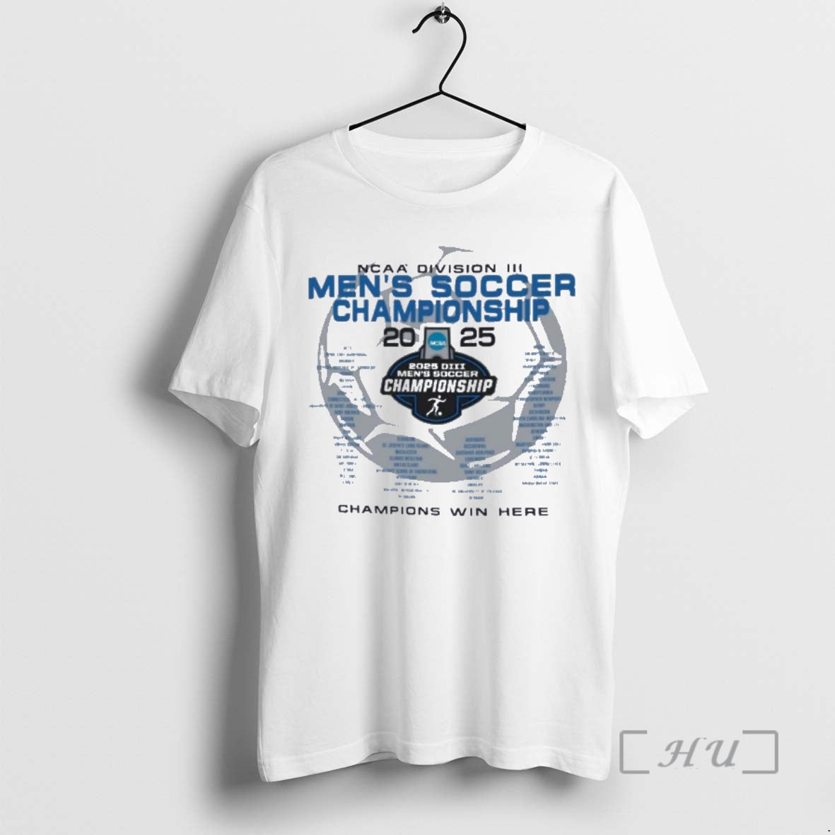Officials Champions Win Here Ncaa Diii Mens Soccer Championship Shirt Hoodie Sweatshirt | PurePodTees.com