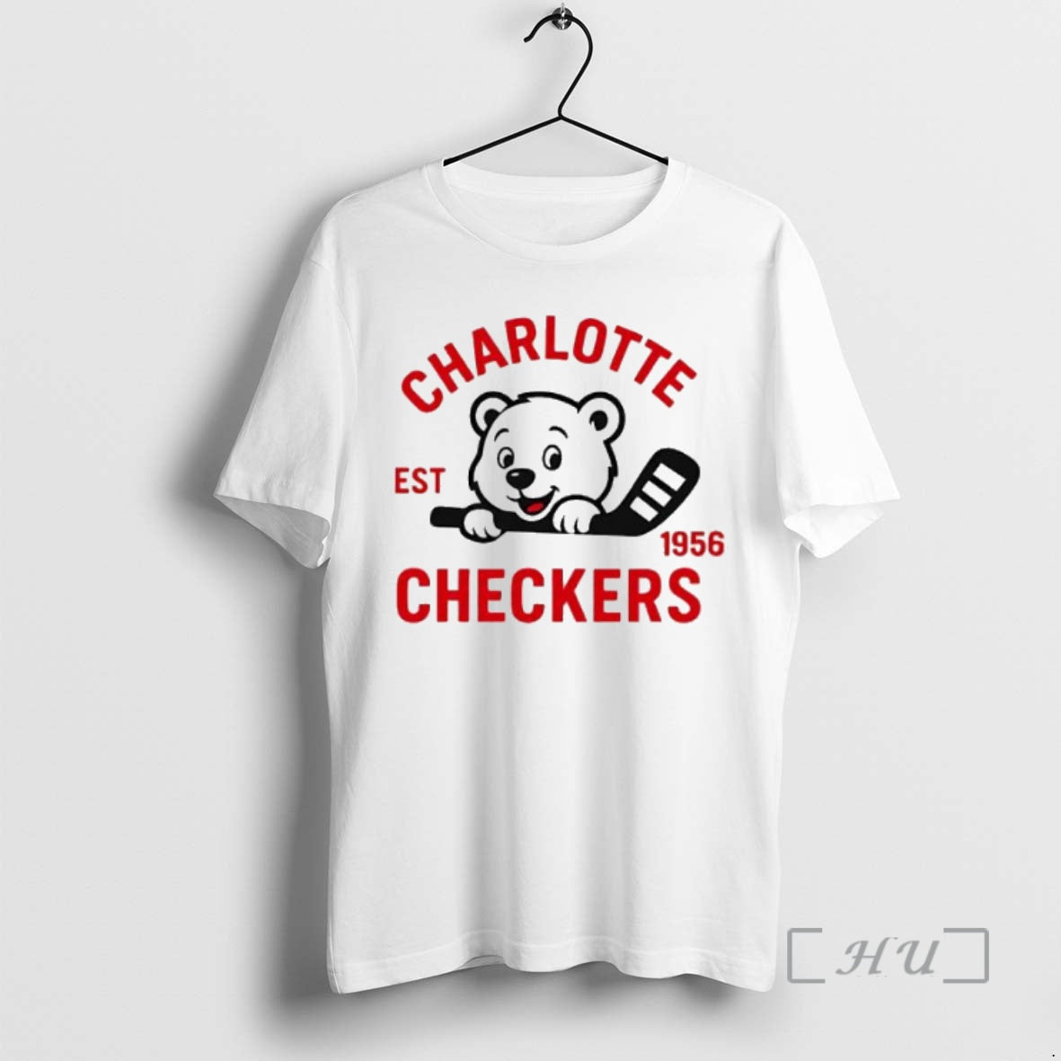 Officials Charlotte Checkers Bear Cute Logo Est 1956 Shirt Hoodie Sweatshirt | PurePodTees.com