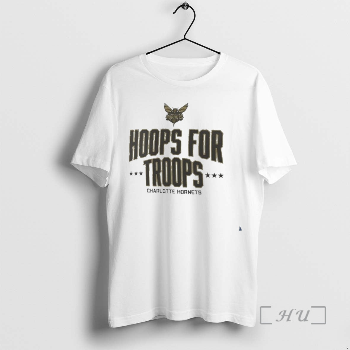 Officials Charlotte Hornets X Nba Hoops For Troops Shirt Hoodie Sweatshirt | PurePodTees.com