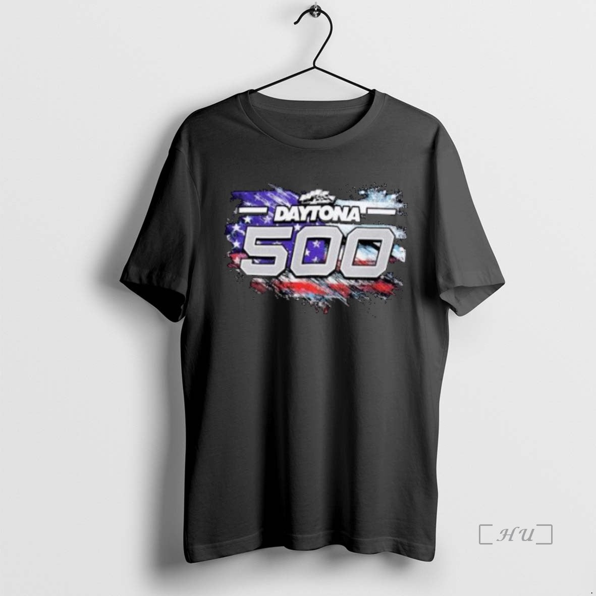 Officials Checkered Flag Sports Daytona International Speedway 2026 Daytona 500 Patriotic Circle Black Premium Shirt...