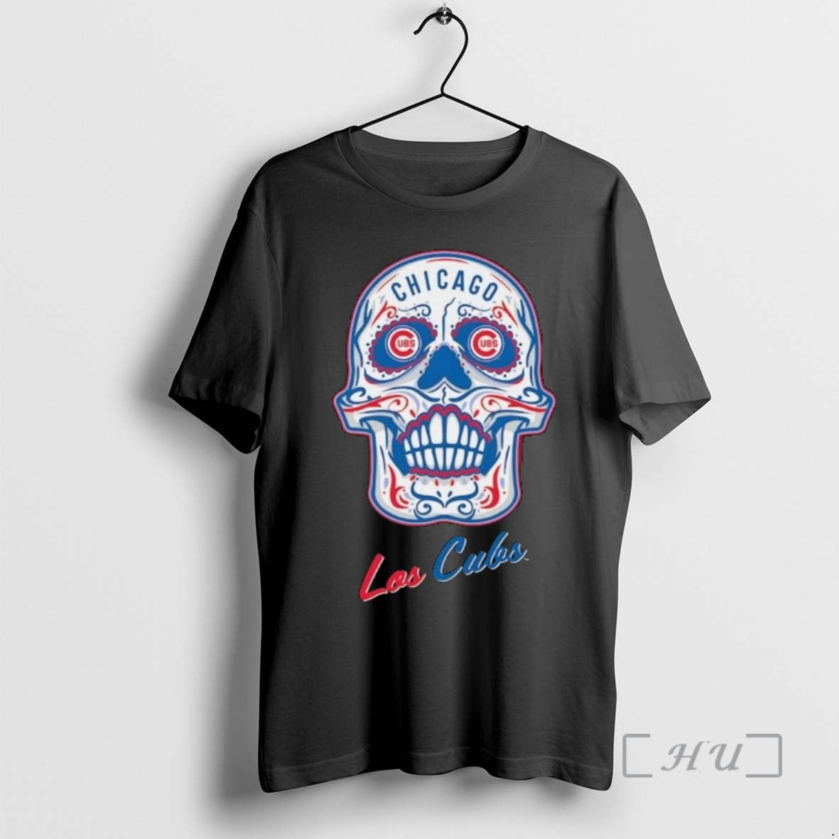 Officials Chicago Cubs Mitchell Ness Sugar Skull Boxy Shirt Hoodie Sweatshirt | PurePodTees.com