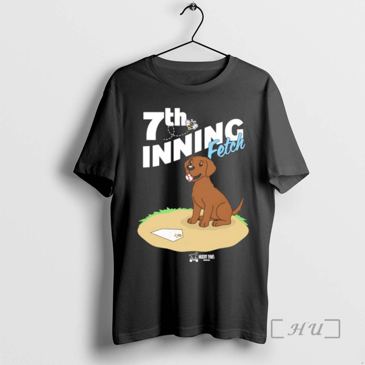 Officials Chocolate Lab 7th Inning Fetch Shirt Hoodie Sweatshirt | PurePodTees.com