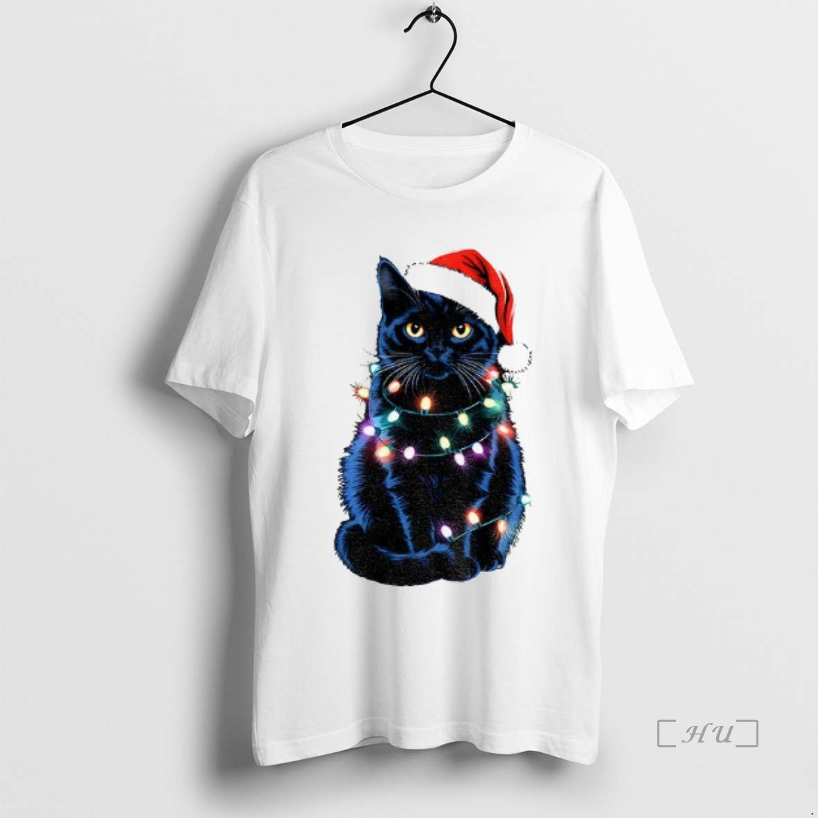 Officials Christmas Black Cat Holiday Lights Shirt Hoodie Sweatshirt | PurePodTees.com