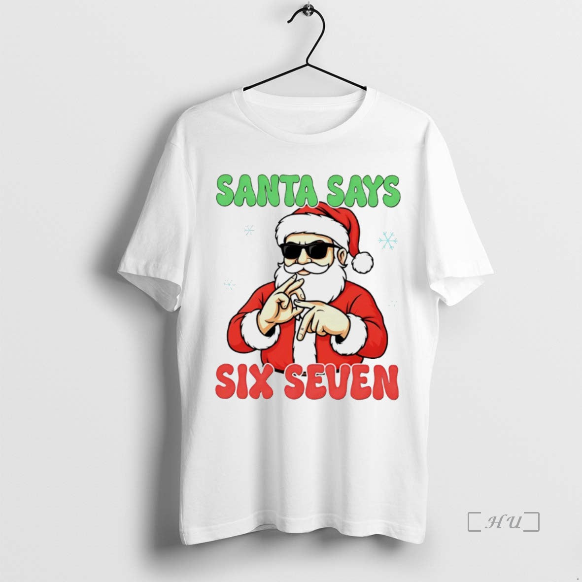 Officials Christmas Santa Says Six Seven White Shirt Hoodie Sweatshirt | PurePodTees.com