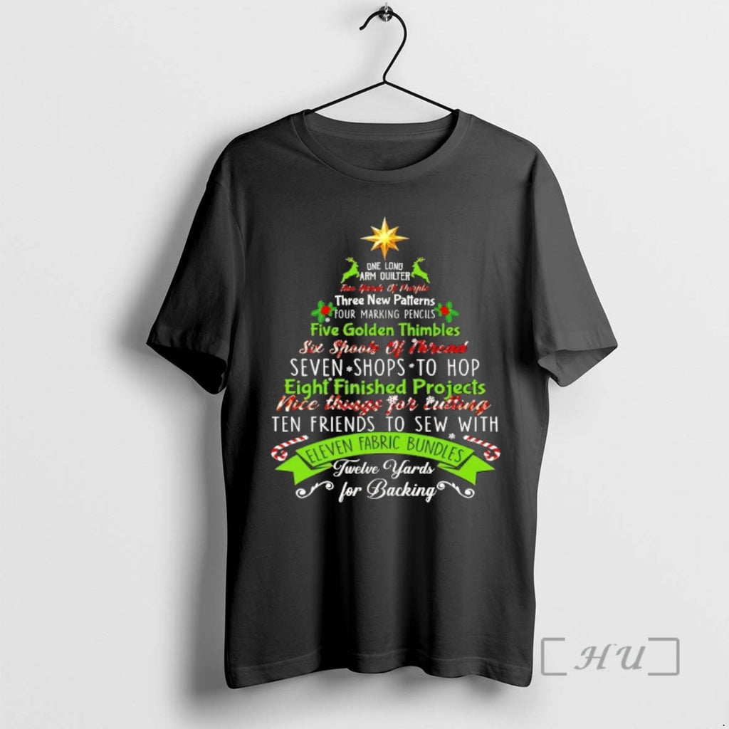 Officials Christmas Tree Eleven Fabric Bundles Twelve Yards For Backing Shirt Hoodie Sweatshirt | PurePodTees.com