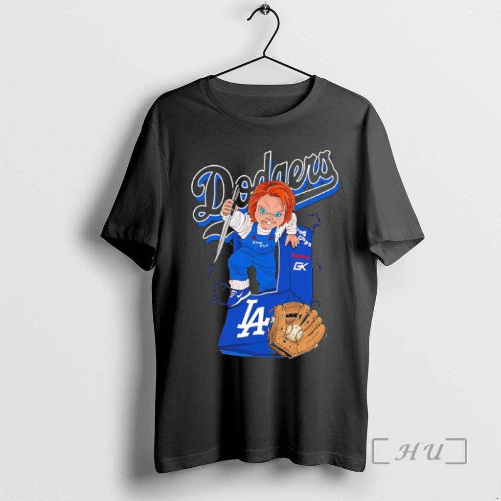 Officials Chucky Dodgers Baseball Good Guys Black Shirt Hoodie Sweatshirt | PurePodTees.com
