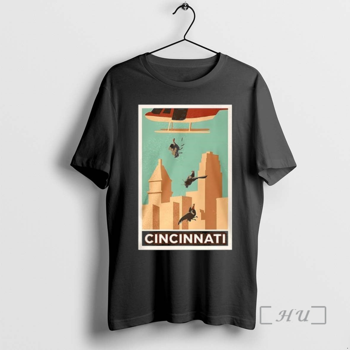 Officials Cincinnati Turkey Drop Wkrp Shirt Hoodie Sweatshirt | PurePodTees.com
