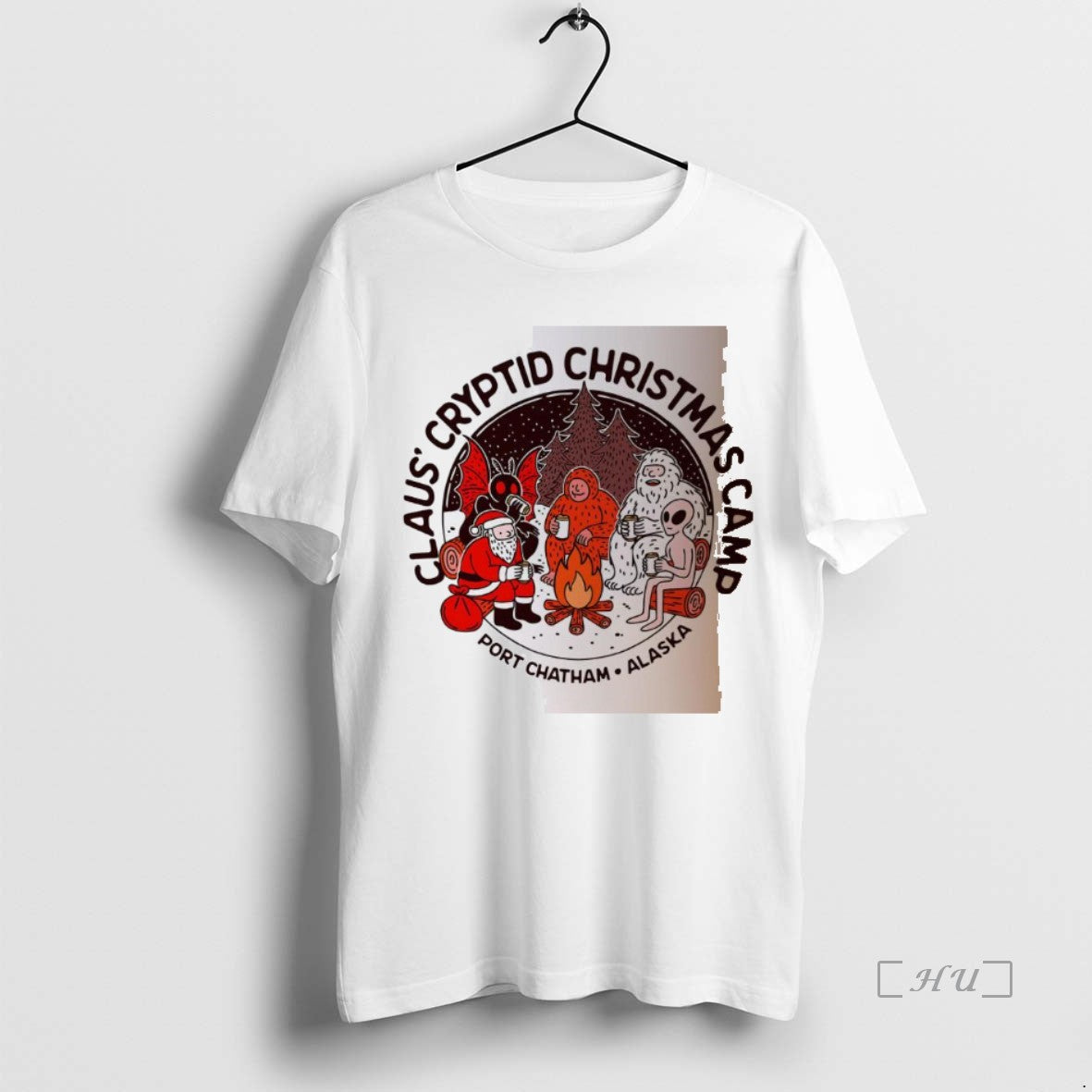 Officials Claus Cryptid Christmas Camp Rustic Port Chatham Alaska Shirt Hoodie Sweatshirt | PurePodTees.com