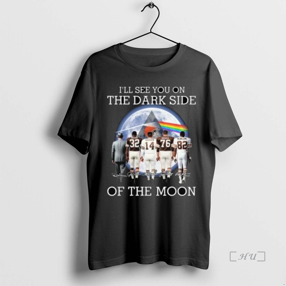 Officials Cleveland Browns Ill See You On The Dark Side Of The Moon Signatures 2025 Shirt Hoodie Sweatshirt | PurePodTees.com