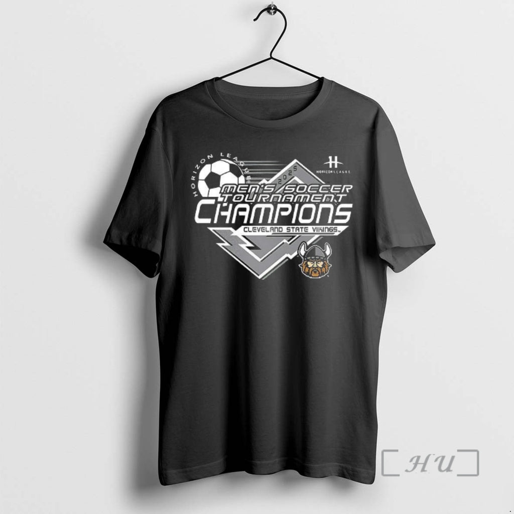 Officials Cleveland State Vikings Mens Soccer Tournament Champions 2025 Shirt Hoodie Sweatshirt | PurePodTees.com