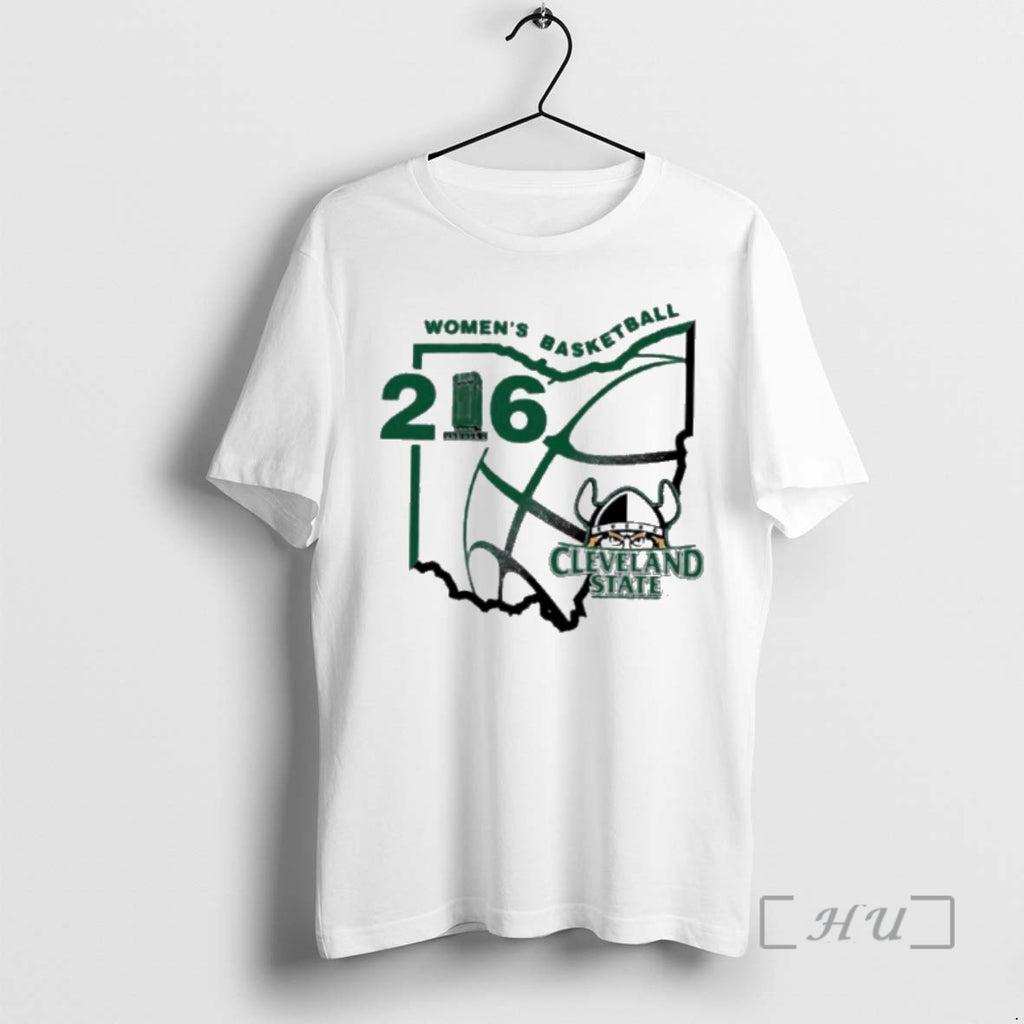 Officials Cleveland State Vikings Womens Basketball 216 Shirt Hoodie Sweatshirt | PurePodTees.com