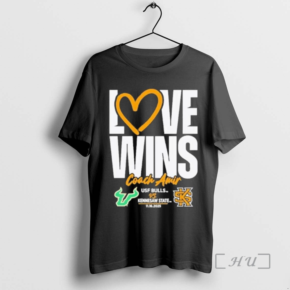 Officials Coach Amir Love Wins South Florida Bulls Vs Kennesaw State Owls Premium T Shirts Hoodie Sweatshirt