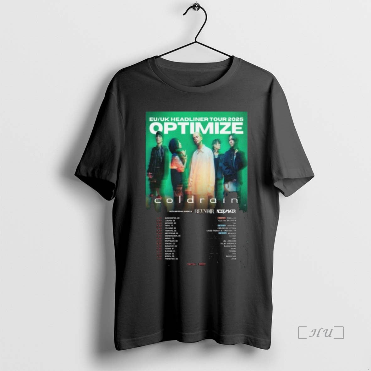 Officials Coldrain Eu Uk Headline Tour 2025 Optimize Long Sleve Shirt Hoodie Sweatshirt | PurePodTees.com