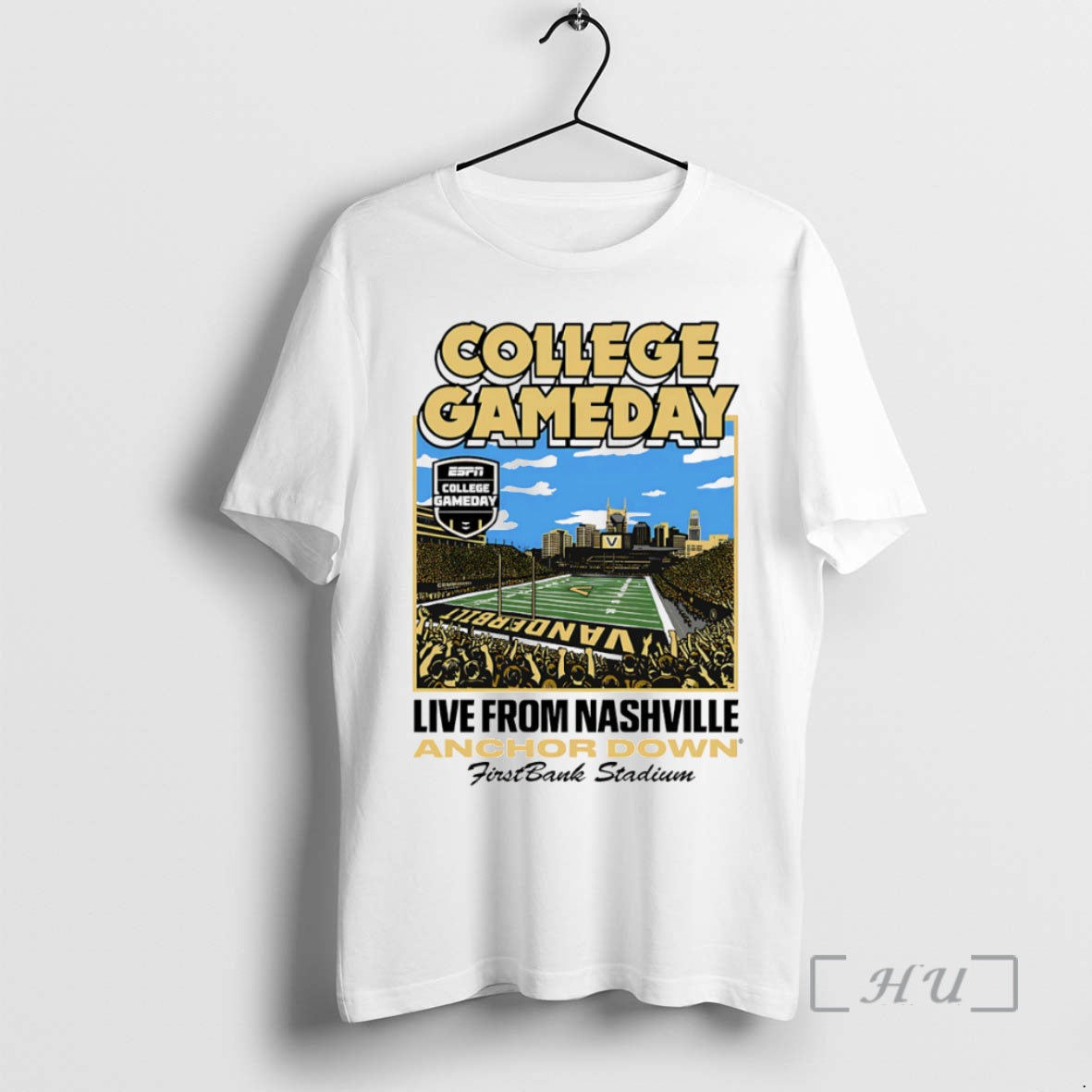 Officials College Gameday Live From Nashville Anchor Down Shirt Hoodie Sweatshirt | PurePodTees.com